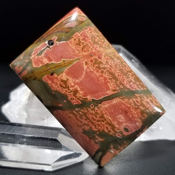 Large Cherry Creek Jasper Drilled Cab * 42.88 x 27.86 x 6.96mm * CCD5D3 - Picture 11 of 11